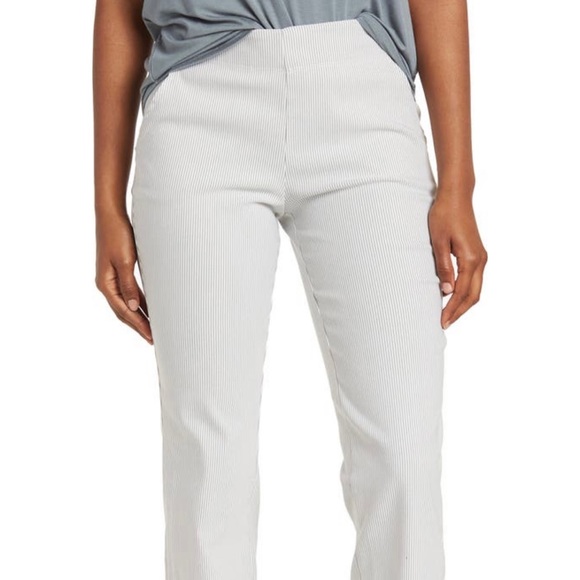 Max Studio High Waist Striped Pull On Trouser - Picture 2 of 6